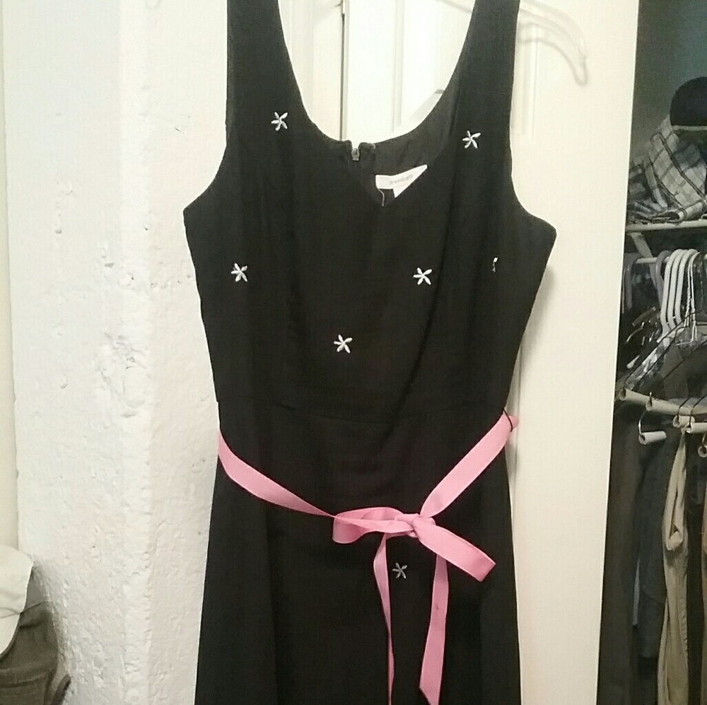 Blue dress barn embroidered dress